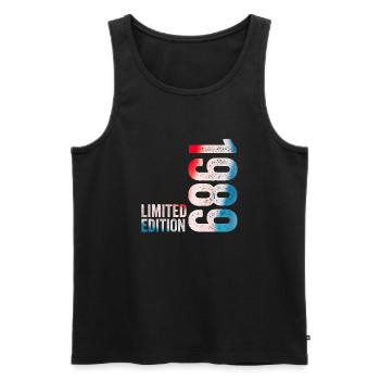 Geburtstagsgeschenk 1989 Limitierte Auflage 1989 - Männer Premium Bio Tank Top - Schwarz - Vorne - Michal (187cm)