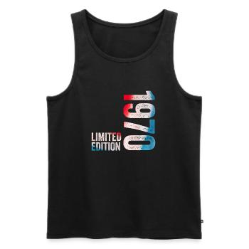 1970 Limited Edition 1970 Birthday Gift - Men's Premium Organic Tank Top - black - Front - Michal (187cm)