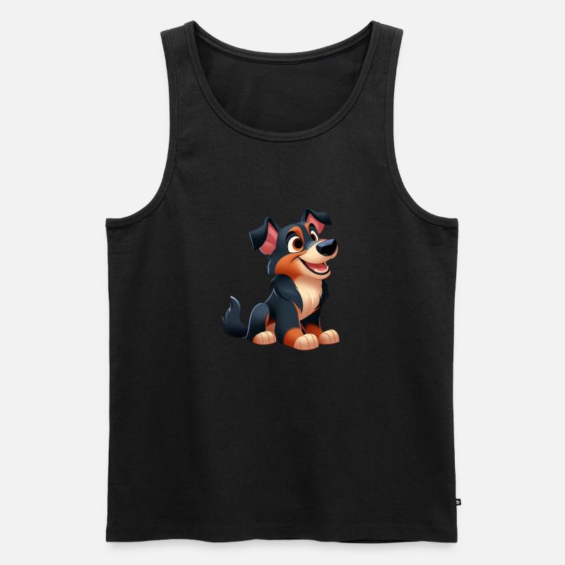 Beauceron 3 - Männer Premium Bio Tank Top - Schwarz
