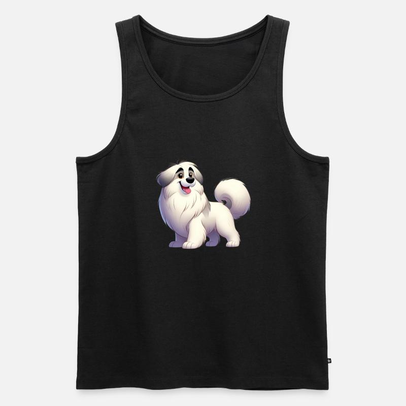 Pyrenäen-Schäferhund - Männer Premium Bio Tank Top - Schwarz