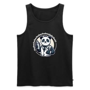 Barman Panda Ours Shaker - Débardeur bio Premium Homme - noir - Devant - Michal (187cm)