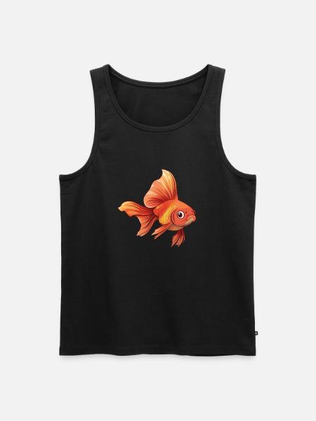 Veiltail Goldfish - Men's Premium Organic Tank Top - black