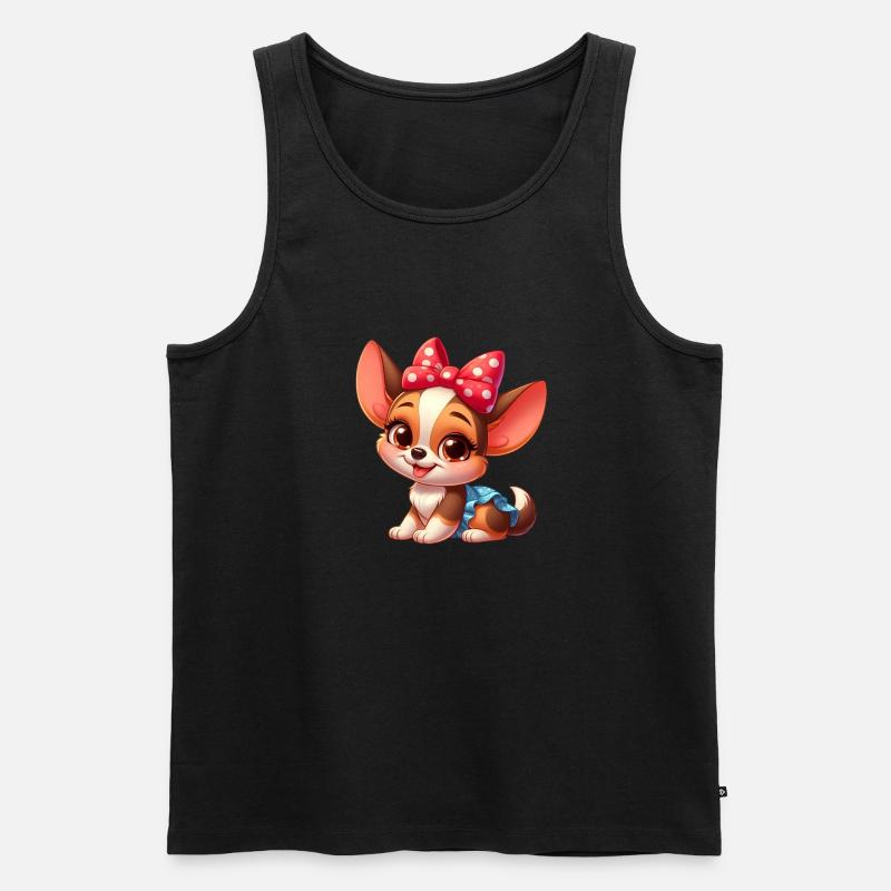 Chihuahua 9 - Männer Premium Bio Tank Top - Schwarz