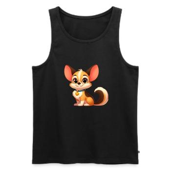 chihuahua - Débardeur bio Premium Homme - noir - Devant - Michal (187cm)