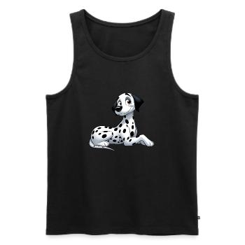 dalmatien - Débardeur bio Premium Homme - noir - Devant - Michal (187cm)