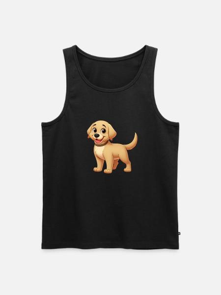 labrador - Men's Premium Organic Tank Top - black