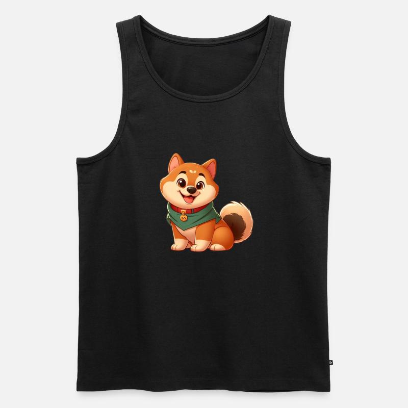 Shiba 2 - Männer Premium Bio Tank Top - Schwarz