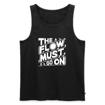 Flow on the – Hockey Spirit - Men's Premium Organic Tank Top - black - Front - Michal (187cm)