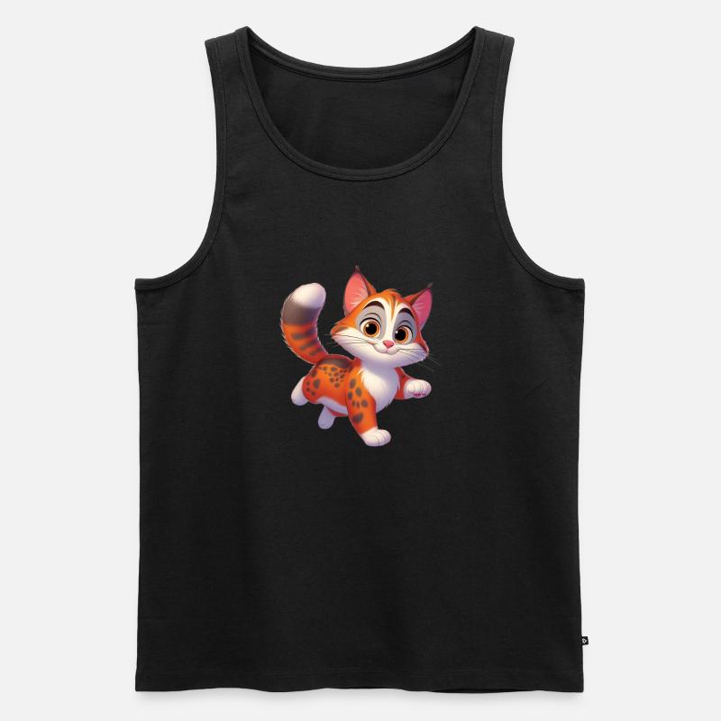 Kat 5 - Männer Premium Bio Tank Top - Schwarz