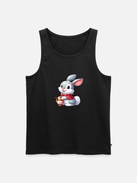 Rabbit 12 - Men's Premium Organic Tank Top - black