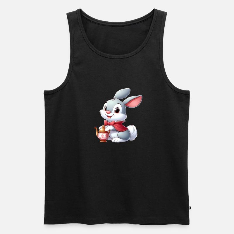 Kaninchen 12 - Männer Premium Bio Tank Top - Schwarz