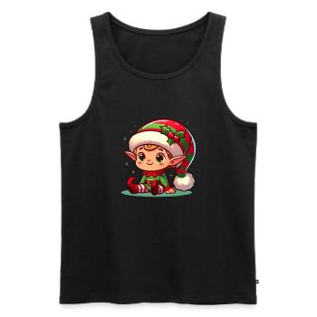 lutin 3 - Débardeur bio Premium Homme - noir - Devant - Michal (187cm)