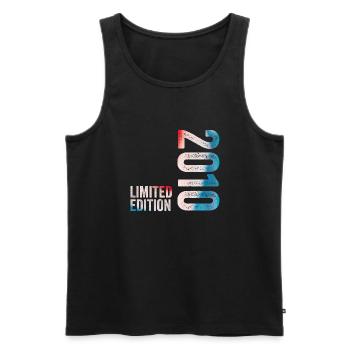 2010 Limited Edition Geburtstagsgeschenk 2010 - Männer Premium Bio Tank Top - Schwarz - Vorne - Michal (187cm)