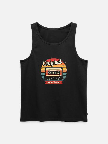 50° Compleanno Uomo Donna 50 Anni 1975 Regalo - Canottiera ecologica premium da uomo - nero