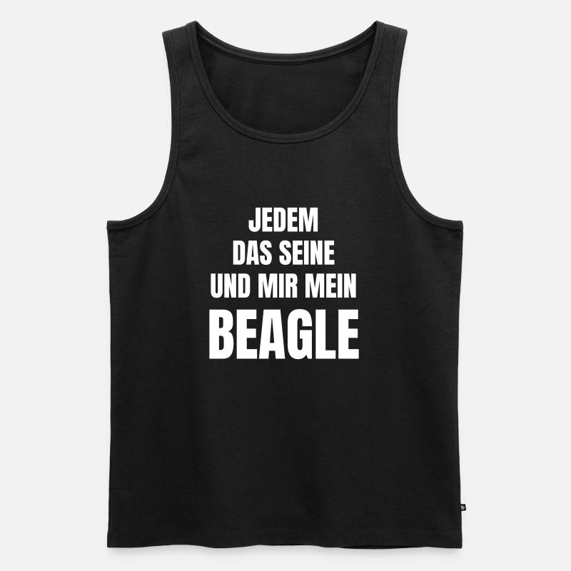 Hunderasse Beagle - Männer Premium Bio Tank Top - Schwarz