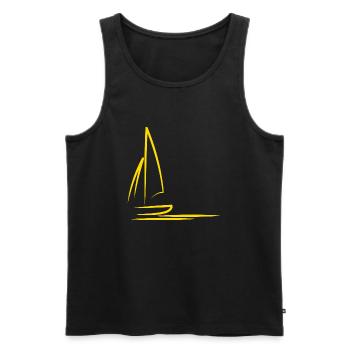 Cadeau Voile Voile - Débardeur bio Premium Homme - noir - Devant - Michal (187cm)