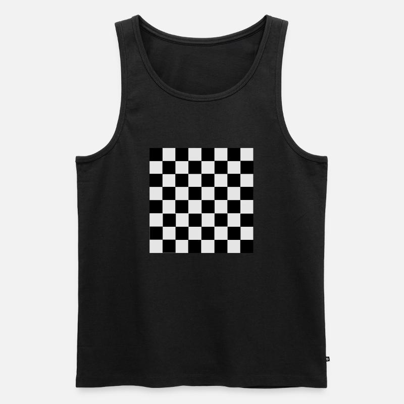 Schach - Männer Premium Bio Tank Top - Schwarz