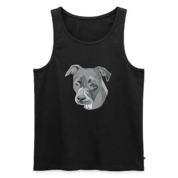 Stafford - Männer Premium Bio Tank Top - Schwarz - Vorne - AI Model Male 178 light (178cm)
