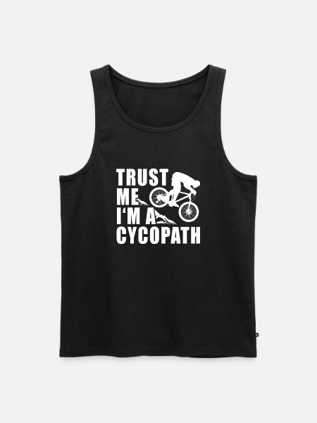 Cycopath - Men's Premium Organic Tank Top - black