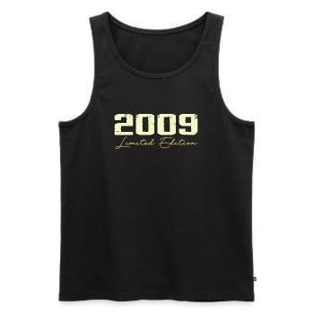 2009 Édition Limitée - 2009 Cadeau D'anniversaire - Débardeur bio Premium Homme - noir - Devant - Michal (187cm)