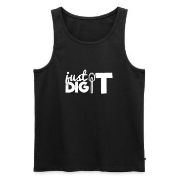 Just Dig It Another Plant Gardener - Men's Premium Organic Tank Top - black - Front - Michal (187cm)