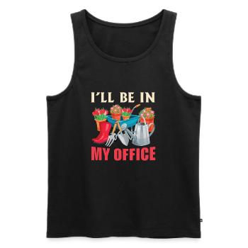 Büro Garten Gärtner Gartenarbeit Botanisch Ernte - Männer Premium Bio Tank Top - Schwarz - Vorne - AI Model Male 178 light (178cm)