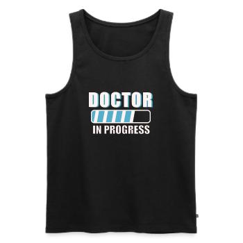 Docteur Docteur Travail Médecins - Débardeur bio Premium Homme - noir - Devant - Michal (187cm)