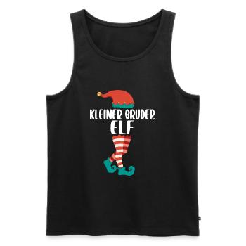 Weihnachts Elf Partnerlook Design Xmas Elfen - Männer Premium Bio Tank Top - Schwarz - Vorne - AI Model Male 178 light (178cm)