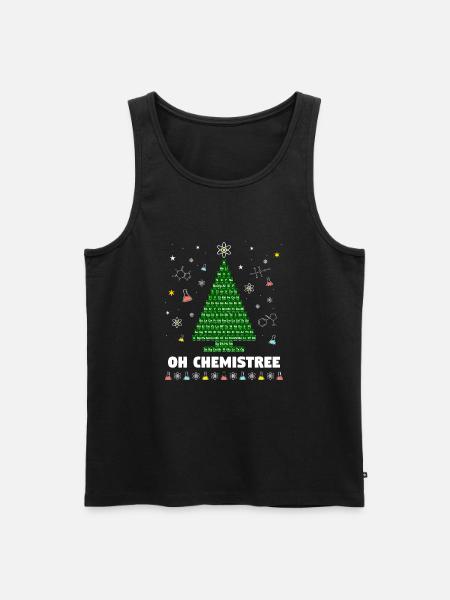 Chemistree Christbaum Chemie Periodensystem - Männer Premium Bio Tank Top - Schwarz