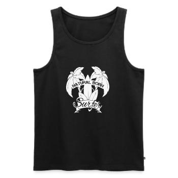Natural Born Surfers - Débardeur bio Premium Homme - noir - Devant - Michal (187cm)