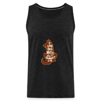 I love big Mutts and i cannot Lie Spruch Geschenk - Männer Premium Bio Tank Top - Anthrazit - Vorne - Alexander (188cm)