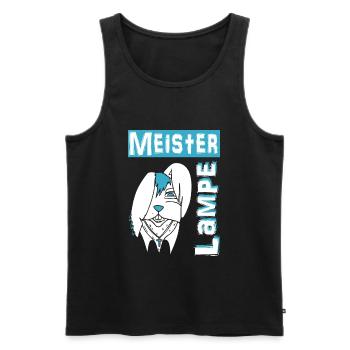 Meister Lampe - Männer Premium Bio Tank Top - Schwarz - Vorne - AI Model Male 178 light (178cm)