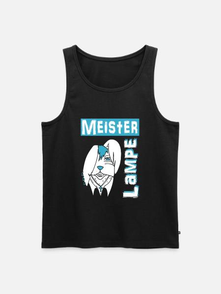 Meister Lampe - Männer Premium Bio Tank Top - Schwarz