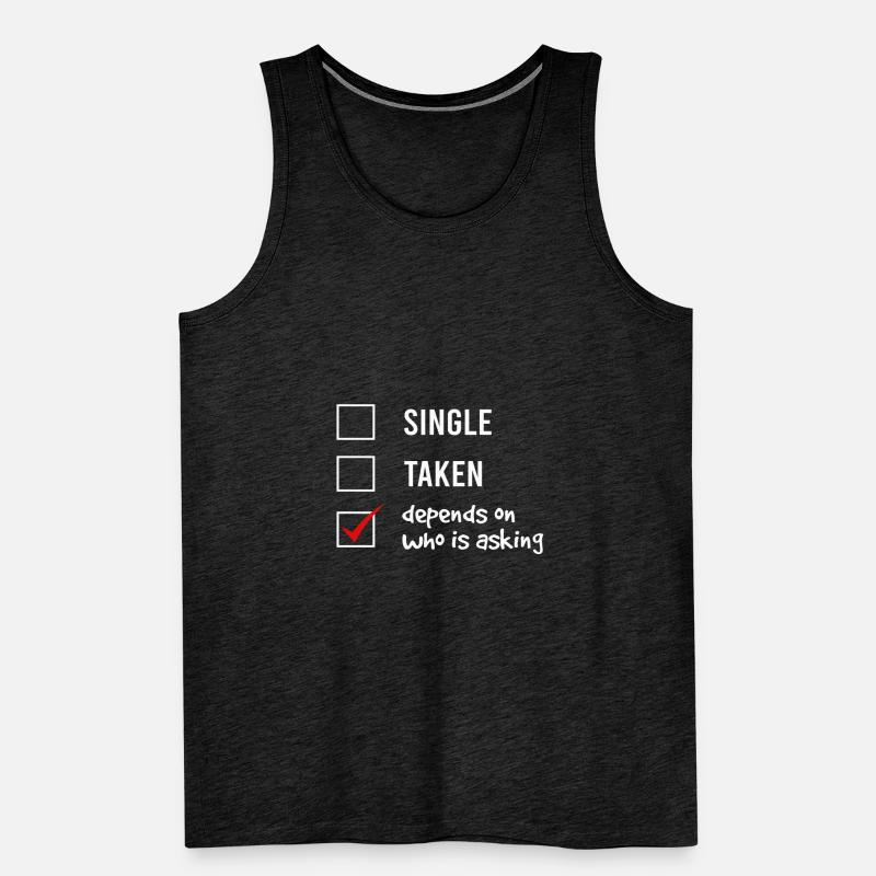 Single or forgiven? Men's Premium Organic Tank Top