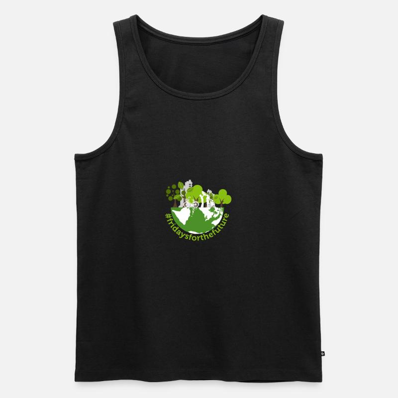 Fridays for Future - Männer Premium Bio Tank Top - Schwarz