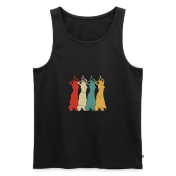 Belly dance is an art - Men's Premium Organic Tank Top - black - Front - Michal (187cm)
