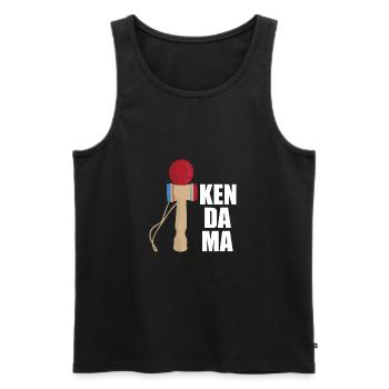 Kendama - Männer Premium Bio Tank Top - Schwarz - Vorne - AI Model Male 178 light (178cm)