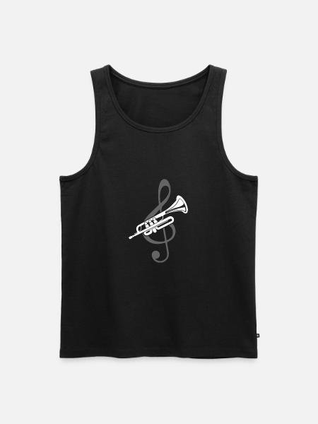 Trumpet beats - Men's Premium Organic Tank Top - black