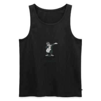 The best father - Men's Premium Organic Tank Top - black - Front - AI Model Male 178 light (178cm)