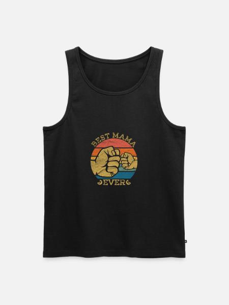 Beste Mama - Männer Premium Bio Tank Top - Schwarz