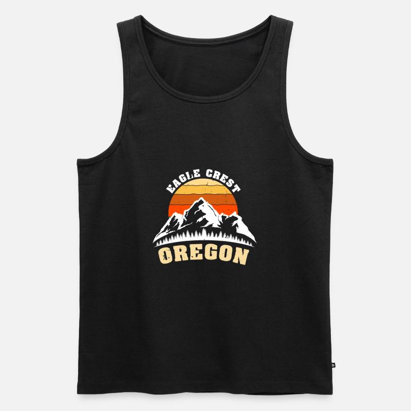 Oregon - Männer Premium Bio Tank Top - Schwarz