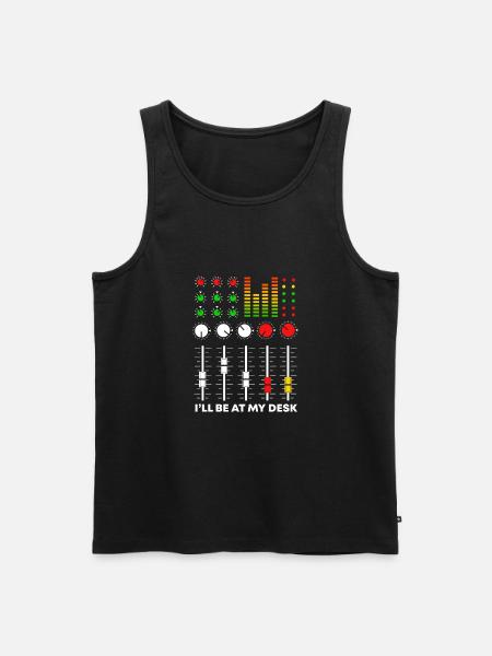 Mixing console - Men's Premium Organic Tank Top - black