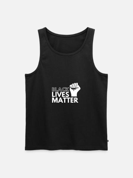Black Lives Fist - Men's Premium Organic Tank Top - black