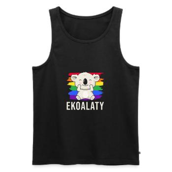 LGBT Ekoalaty - Männer Premium Bio Tank Top - Schwarz - Vorne - Michal (187cm)