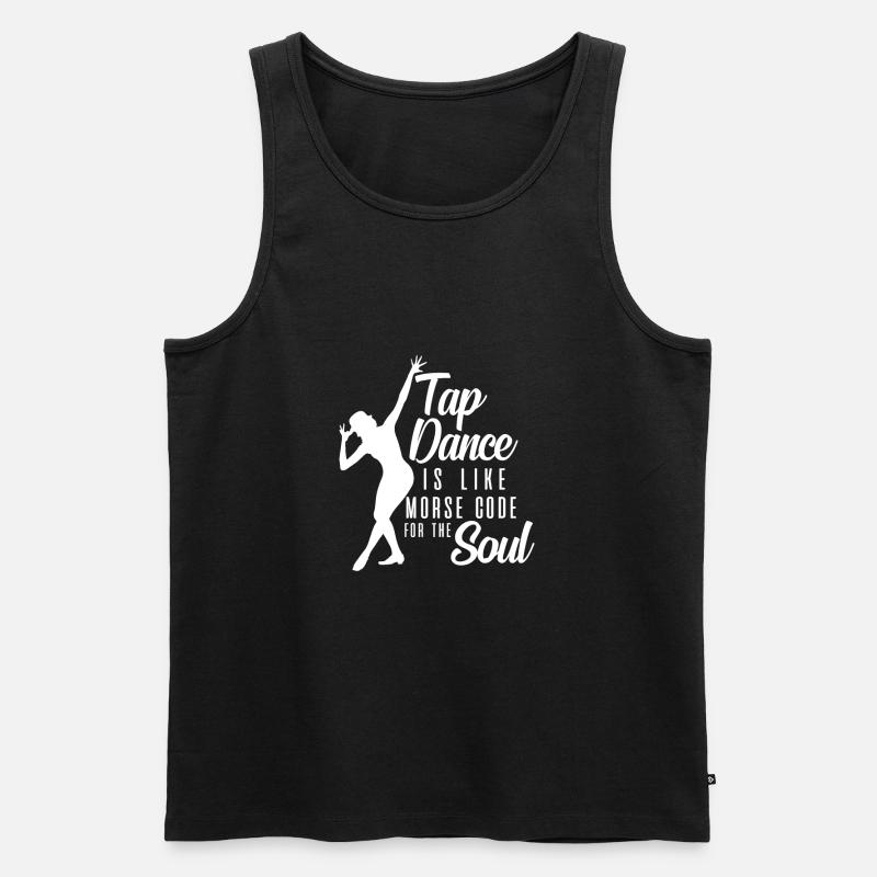 Tap Dance - Männer Premium Bio Tank Top - Schwarz