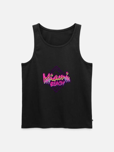 Miami Beach - Men's Premium Organic Tank Top - black