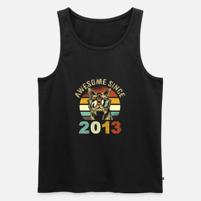 Awesome Since 2013 - Männer Premium Bio Tank Top - Schwarz