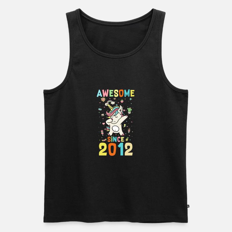 Awesome Since 2012 - Men's Premium Organic Tank Top - black