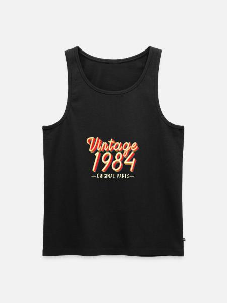 Millésime 1984 - Débardeur bio Premium Homme - noir