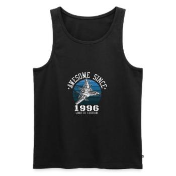 Awesome Since 1996 - Männer Premium Bio Tank Top - Schwarz - Vorne - AI Model Male 178 light (178cm)
